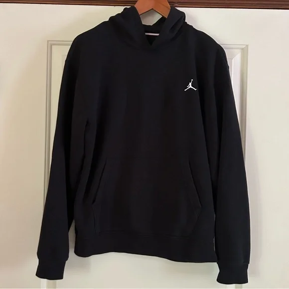 Nike Air Jordan Pullover Hoodie Black Mens Size Small Jumpman Great Condition - Picture 1 of 9